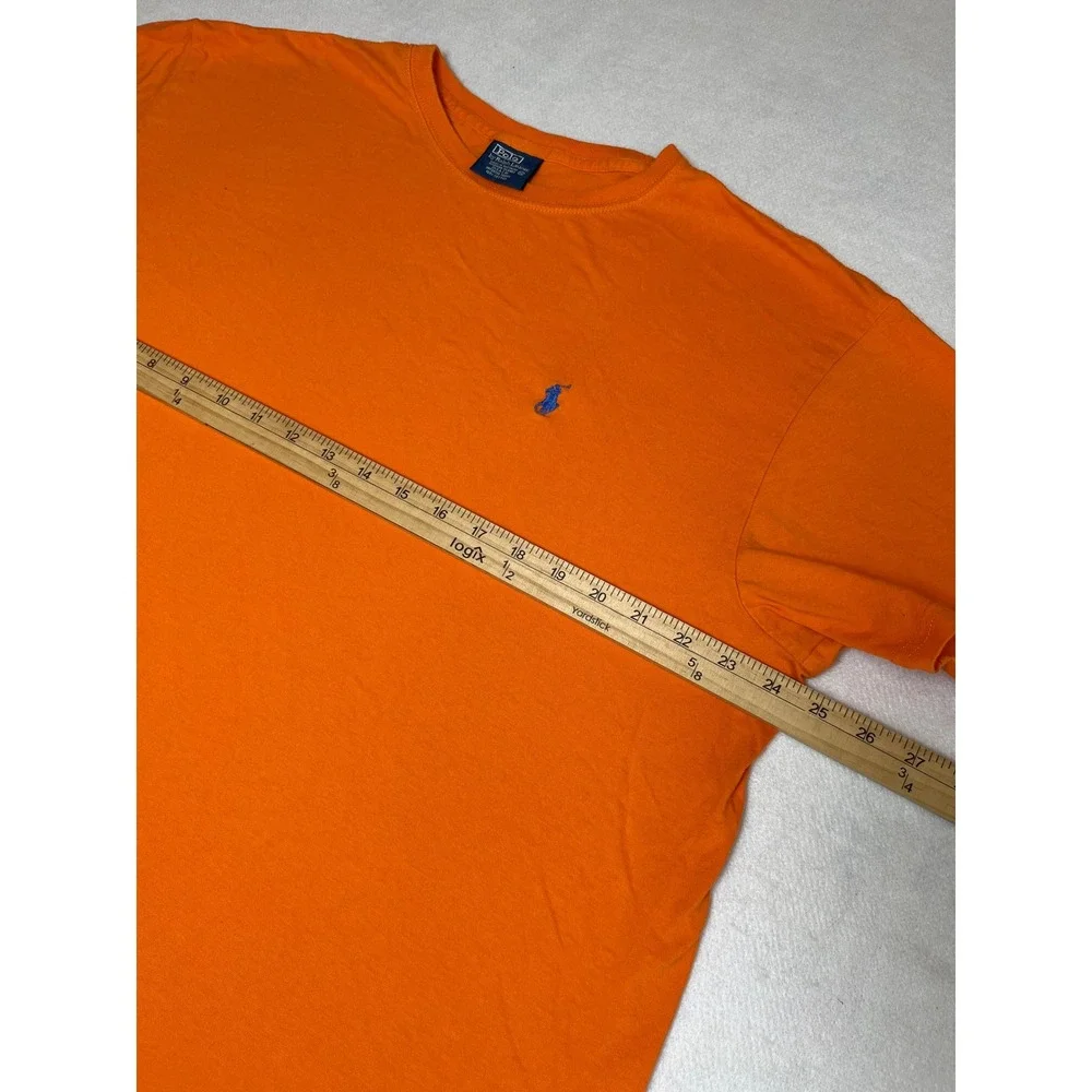 Polo Ralph Lauren Mens XL Orange Short Sleeve Crewneck Pony Logo T-Shirt